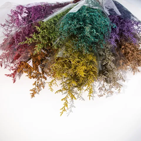 Ramo de Flores Secas Naturales Limonium Statice Decoración del Hogar Regalo