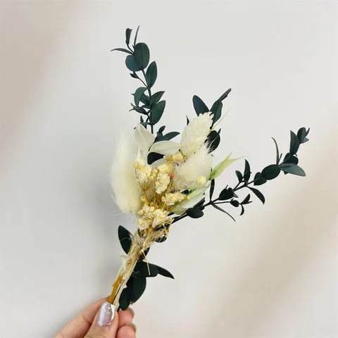 Ramo de Flores Secas Mini Hecho a Mano Planta Natural Rosa Flor Preservada Arreglo Decoración Floral Regalo DIY