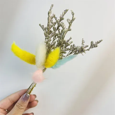 Mini Dried Flower Bouquet Natural Preserved Flowers Small Dried Plants For Gift Box Wedding Corsage Party Decor