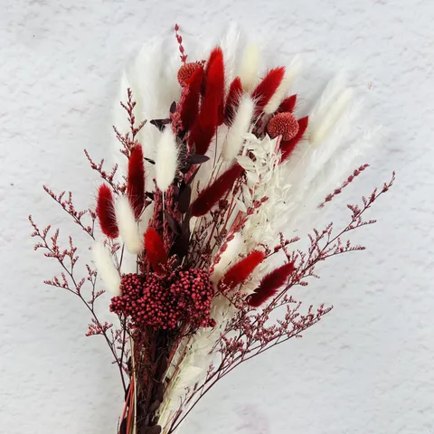 Bouquet de Herbe de Pampas Séchée Naturelle Roseaux Fleurs Queue de Lapin Décoration Intérieure Bohémienne Arrangement Floral Séché Pour Salon