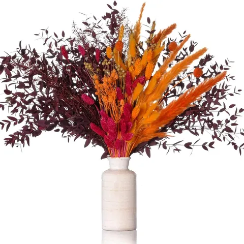 Bouquet di Fiori Secchi Naturali Boho Erba della Pampa Colorata Code di Coniglio Eucalipto Decorazione per la Camera di Casa Regalo