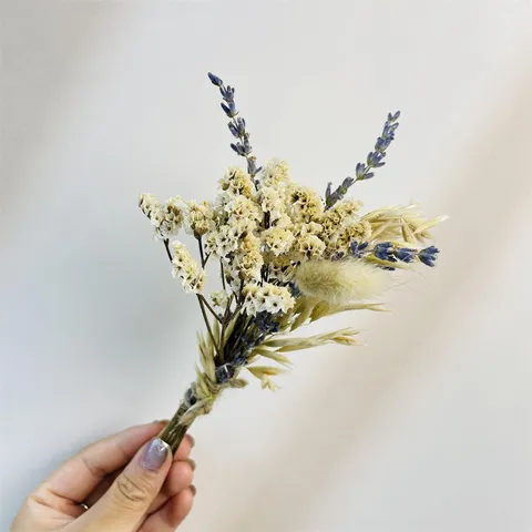 Mini Natural Dried Flower Bouquet Handmade Plant Floral Arrangement For Home Decor Wedding Party Gift Table Centerpiece