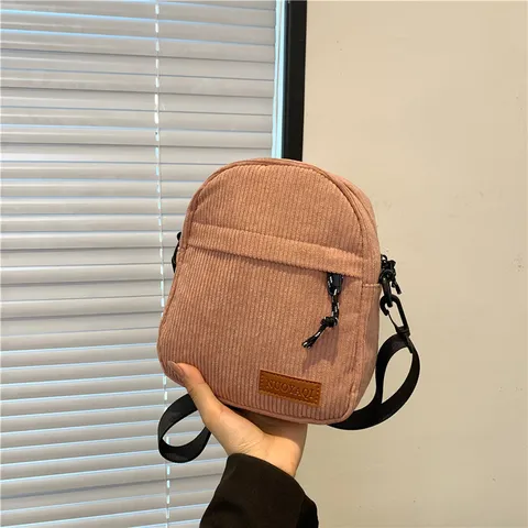 Koreanisch Trendige Kord Kleine Umhängetasche Lässig Vielseitig Einzelne Schulter Pendler Handtasche Damen Mode Tasche