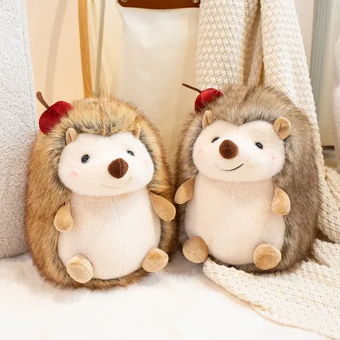 Cute Hedgehog Plush Toy Simulation Small Hedgehog Doll Children Accompanying Soothing Stuffed Animal Birthday Gift