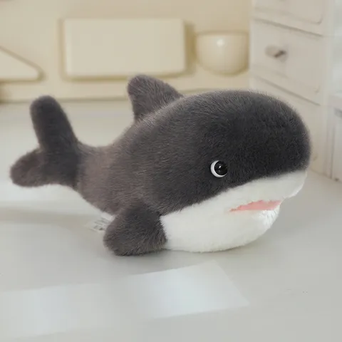 Cute Ocean Animal Stuffed Plush Toy Soft Whale Dolphin Shark Sea Lion Walrus Huggable Pillow Doll Kids Gift