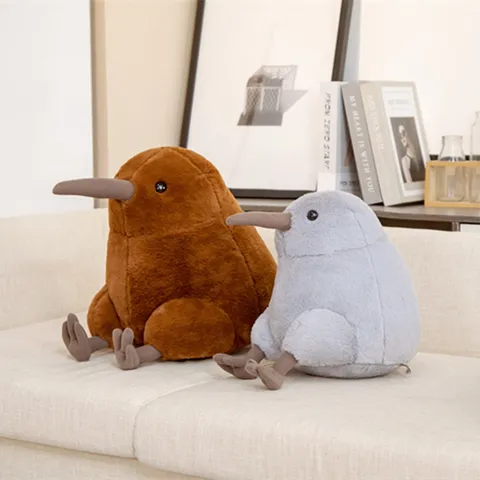Cute Kiwi Bird Plush Toy Stuffed Animal Soft Doll Simulation Bird Pillow Birthday Gift For Kids And Adults