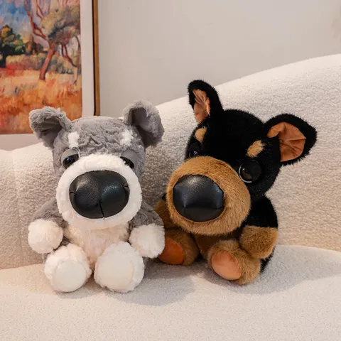 Χαριτωμένο Μεγάλο Κεφάλι Husky Corgi Σκύλος Βελούδινο Παιχνίδι Μαλακό Γεμιστό Ζώο Κούκλα Kawaii Κουτάβι Σύντροφος Παιχνίδι Παιδικό Δώρο Γενεθλίων