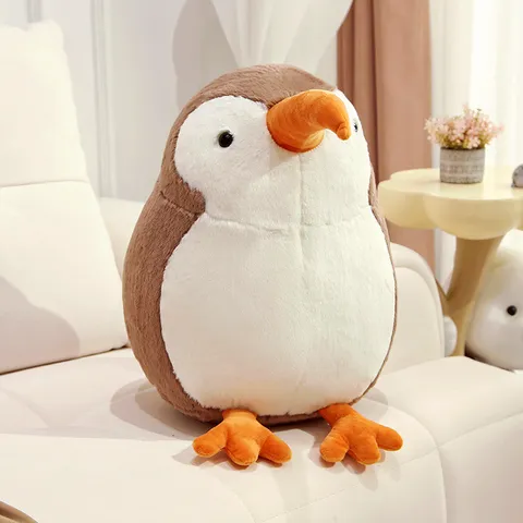 Simulation Kiwi Bird Plush Toy Cute Stuffed Animal Doll Soft PP Cotton Pillow Kids Companion Gift Home Decor