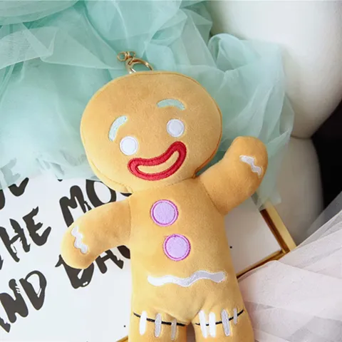 Creative Gingerbread Man Plush Toy Stuffed Doll Soft Cartoon Animal Pillow Children Soothing Companion Gift