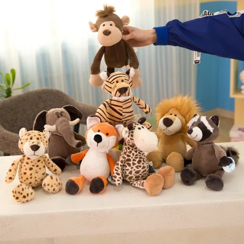 Süßes Wald Tier Löwe Elefant Hirsch Affe Plüschtier Gestopfte Puppe Großhandel