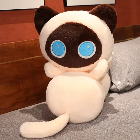 Cute Cat Worm Plush Toy Long Cat Pillow Stuffed Animal Soft Companion Doll Cartoon Pillow Gift For Kids Teens