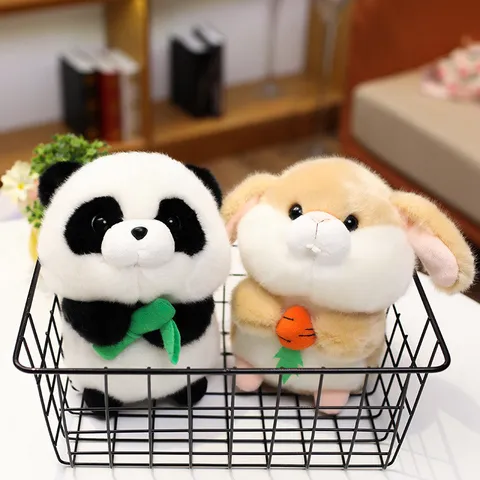 Simpatico Animale Cartone Animato Giocattolo di Peluche Panda Gatto Scoiattolo Coniglio Topo Bambola Cuscino Morbido Regalo Bambini