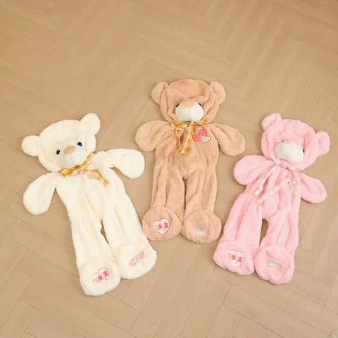 Unstuffed Teddy Bear Skin Shell Big Size Cute Plush Toy Shell Without Filling Soft Animal Doll Cover Gift For Kids