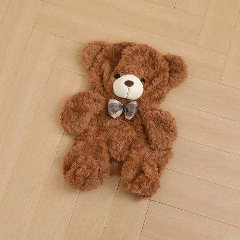 Cute Stuffed Teddy Bear Plush Toy Unfilled Skin Shell DIY Soft Animal Doll With Bowknot Kids Room Decor
