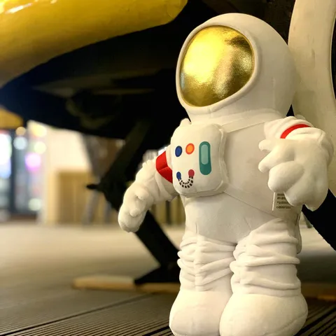 Cute Astronaut Stuffed Animal Plush Toy Spaceship Robot Doll Soft Pillow Children Birthday Gift Home Decor