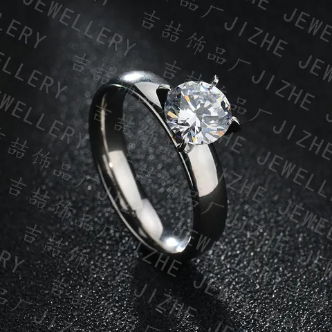 Edelstahl Koppelring Zirkoniastein Strass Geometrischer Ring Offener Ehering Für Herren Damen Modeschmuck