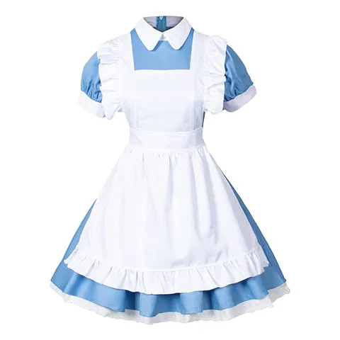Costume da Vestito da Cameriera Lolita Anime da Donna Accessori per Festa