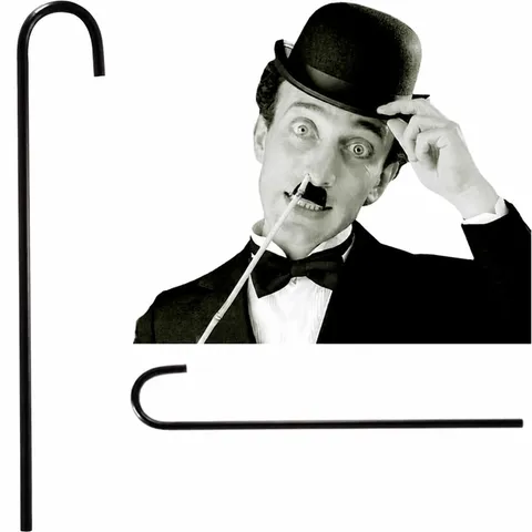 Halloween Chaplin Cosplay Kostuum Rekwisieten Set Strik Wandelstok Hoed Baard Bril Vergrootglas Feest