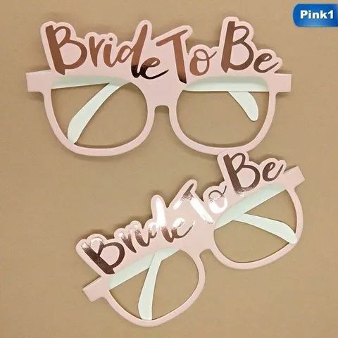Vrijgezellenfeest Papieren Bril Team Bride Bride To Be Foto Rekwisieten Bruiloft Feestartikelen