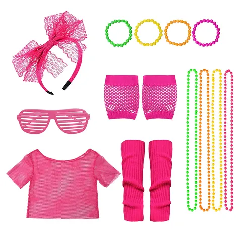 Dames Jaren 80 Retro Netwerk Korte Mouw T-Shirt Sexy Mesh Feest Clubwear Tops Effen Kleur Loose Fit Casual Kleding