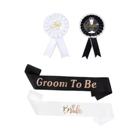 Junggesellenabschied Braut Und Bräutigam Schwarz Weiß Hochzeit Western Cowboy Hut Schleier Schärfe Set Party Deko