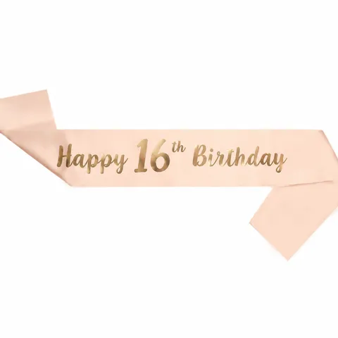 Verjaardagsfeest Satijnen Sjerp Viering Feestartikelen Decoratieve Sjerp voor Dames Verjaardag