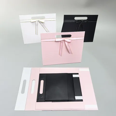 Πτυσσόμενο Φορτηγό Κουτί Δώρου Με Φιόγκο από Χαρτόνι Κουτί Συσκευασίας Για Καλλυντικά Πάρτι Γάμος