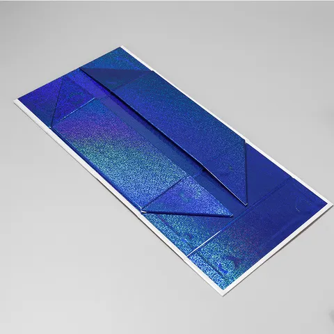 Boîte Cadeau Pliable Magnétique en Nacre Bleu et Blanc Boîte de Rangement en Carton de Luxe pour Emballage de Cadeau