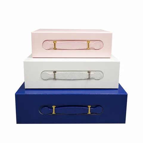 PU-Leder Klappbare Magnetische Geschenkbox Mode Tragbare Kosmetik Aufbewahrungsbox Luxus Elektronische Geschenkverpackung Behälter
