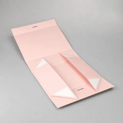 Collapsible Gift Box Magnetic Closure Cardboard Packaging Box With Ribbon For Cosmetic Jewelry Storage