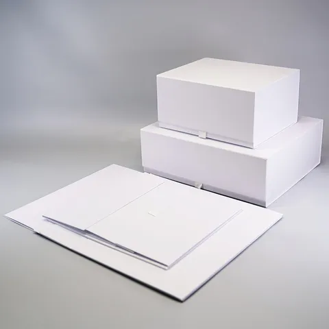 Boîte Cadeau Pliable de Grande Capacité Avec Texture Fermeture Magnétique Boîte de Rangement Pour Vêtements Et Sacs