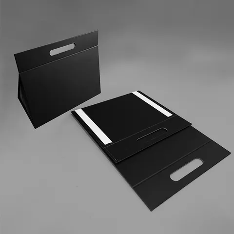 Caja de Regalo Plegable Triangular Embalaje de Cartón Portátil Caja de Almacenamiento Color Sólido Para Fiesta Boda Regalo