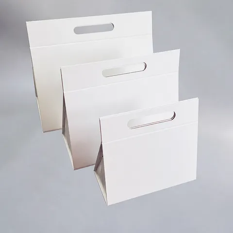 Faltbare Dreieckige Geschenkbox Magnetverschluss Karton Präsent Verpackungsbox Mit Griff Für Party Aufbewahrung