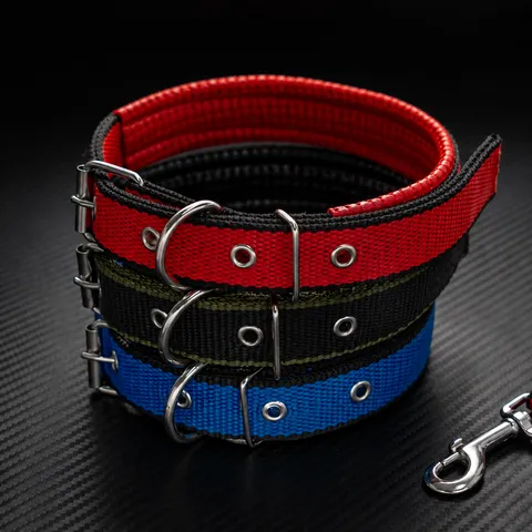 Pet Dog Collar Thickened Foam Padded Adjustable Comfortable Nylon Pet Neck Strap