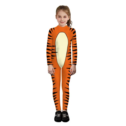 Mameluco de Manga Larga con Estampado 3D de Rayuras de Tigre para Niños Fiesta de Escenario