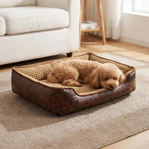 Soft Warm Pet Bed Washable Dog Cat Bed Removable Cushion Paw Embroidery Pet Sofa For Small Medium Large Dogs