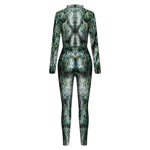 Halloween Monster Bestie Cosplay Kostüm 3D Digital Gedruckt Simulation Muskel Jumpsuit Bodysuit Langarm Polyester