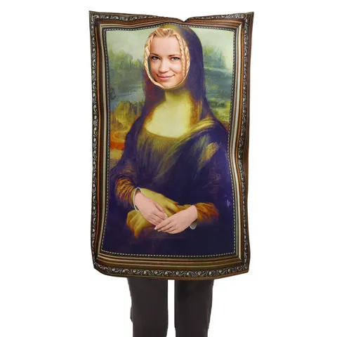 Halloween Party Lustig Mona Lisa Der Schrei Bilderrahmen Kostüm Erwachsene Kinder Cosplay Performance Bühne Dress Up Top