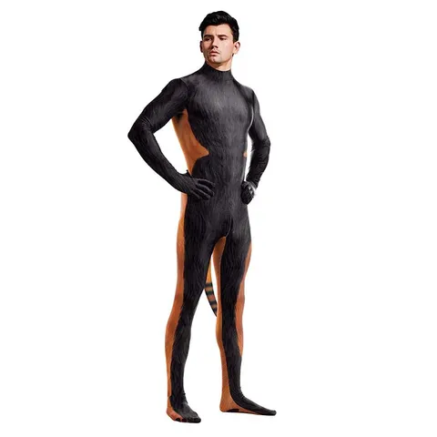 Mono Cosplay Animal Unisex Mallas Zentai Estampado Digital Poliéster Elastano Cuerpo Entero para Fiesta