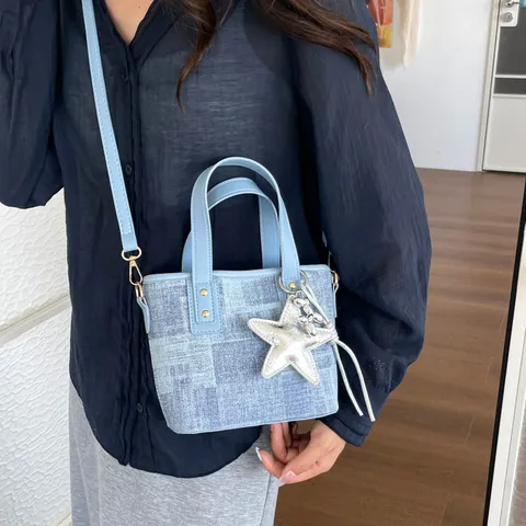 Damen Mode Eimerbeutel Casual PU Leder Schulter Umhängetasche Urban Minimalistisch Handtasche