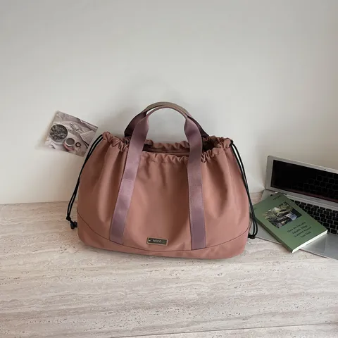 Casual Fashion Large Capacity Shoulder Travel Bag Women Durable Fabric Sports Fitness Duffel Bag Tote Bag