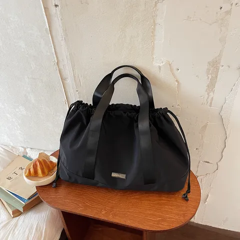 Casual Fashion Large Capacity Shoulder Travel Bag Women Durable Fabric Sports Fitness Duffel Bag Tote Bag