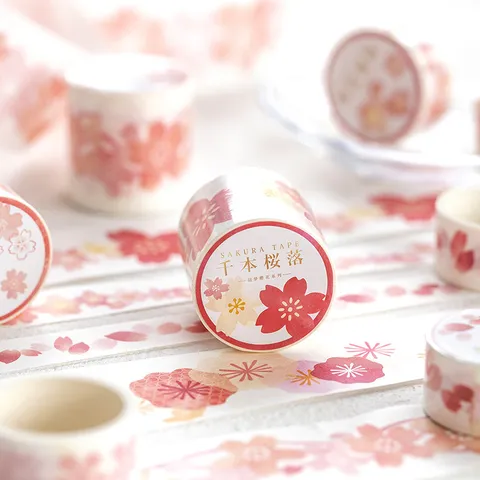 Kersenbloesem Decoratieve Washi-tape Afplaktape Voor Dagboek Scrapbooking DIY Knutselbenodigdheden