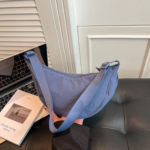 Γυναικείο Casual Nylon Dumpling Τσάντα Crescent Shoulder Bag Minimalist Commute Crossbody Bag Daily Fashion Handbag