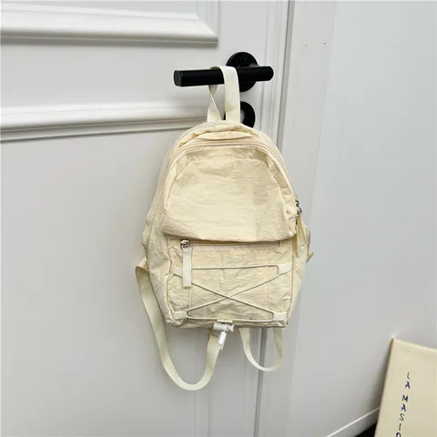 Women Lightweight Travel Backpack Casual Nylon School Bookbag Urban Minimalist Anti Wear Daily Daypack Book Bag