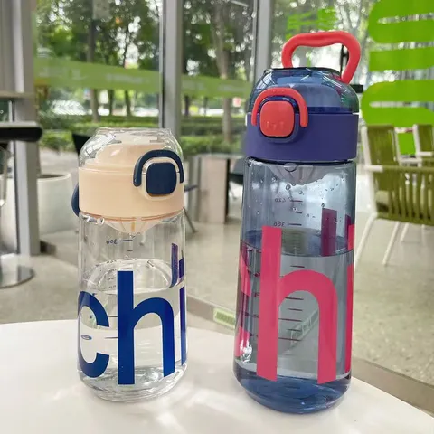 Bouteille d'Eau en Plastique Portable Tasse d'Étudiant Transparente Articles de Boisson Résistants aux Hautes Températures Avec Infuseur à Thé