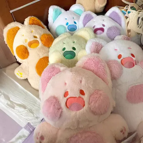 Lindo Juguete De Peluche De Gato De Dibujos Animados Suave Animal De Peluche Muñeca Kawaii Almohada De Gato Regalo De Cumpleaños Para Niñas
