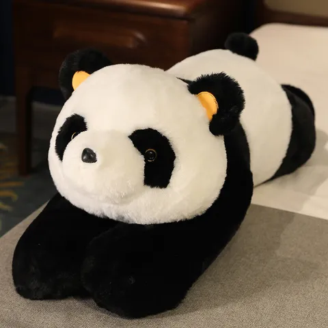 Cute Stuffed Animal Plush Toy Soft Hugging Pillow Long Doll Cute Bear Panda Doll For Kids Girls Holiday Gift