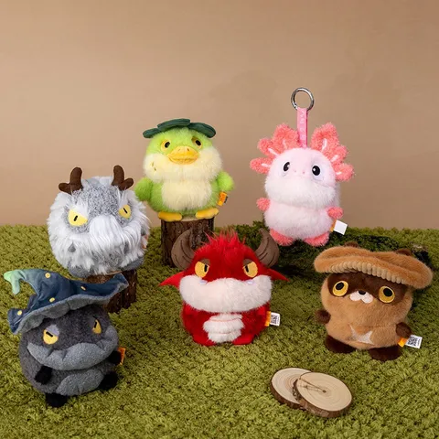 Lindo Dibujos Animados Criatura Prehistórica Dinosaurio Peluche Colgante Suave Relleno Monstruo Muñeca Llavero Juguete