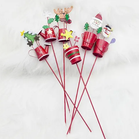 Χριστούγεννα Μέταλλο Έδαφος Εισαγωγή Σίδερο Στολίδι Κάδος Βραστήρας Άγιος Βασίλης Χιονάνθρωπος Δέντρο Σπίτι Κήπος Διακόσμηση